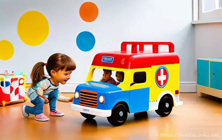 로보카폴리 주제곡 - **Prompt 1: Joyful Children Imagining a Robocar Poli Rescue**
    "A group of diverse, happy childre...