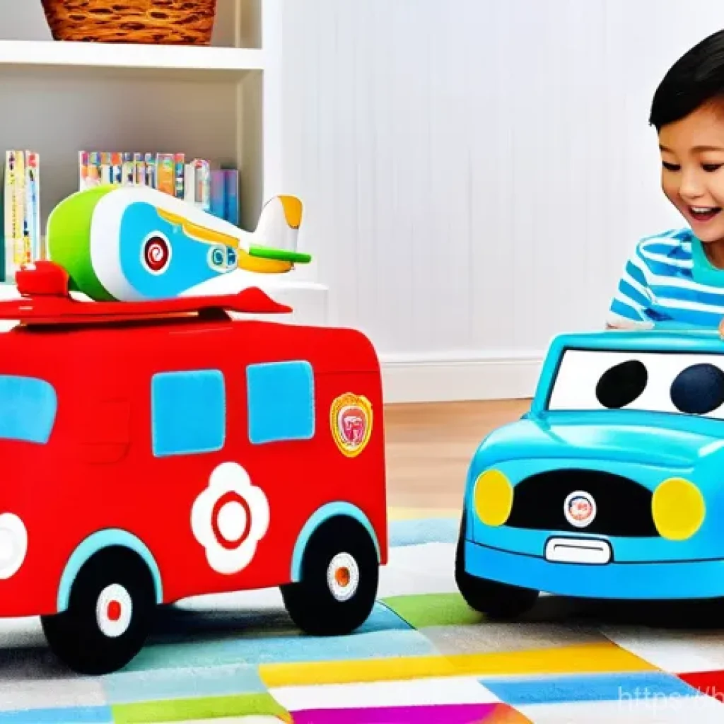 로보카폴리 팬 만들기 - **Prompt: Joyful Robocar Poli Imaginative Playtime**
    A bright, cheerful indoor playroom bathed i...