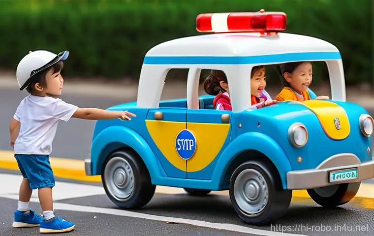 로보카폴리 팬 만들기 - **Prompt: Joyful Robocar Poli Imaginative Playtime**
    A bright, cheerful indoor playroom bathed i...