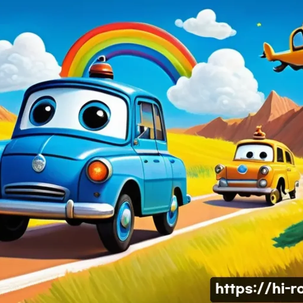 로보카폴리 팬들의 창의적인 작품 - **Prompt 1: Children's Imaginative Robocar Poli Rescue Painting**
    "A vibrant, whimsical digital ...