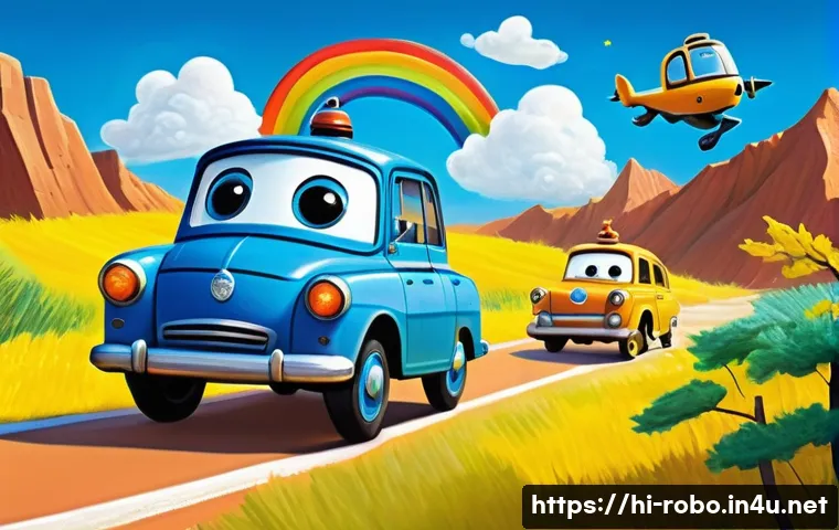 로보카폴리 팬들의 창의적인 작품 - **Prompt 1: Children's Imaginative Robocar Poli Rescue Painting**
    "A vibrant, whimsical digital ...