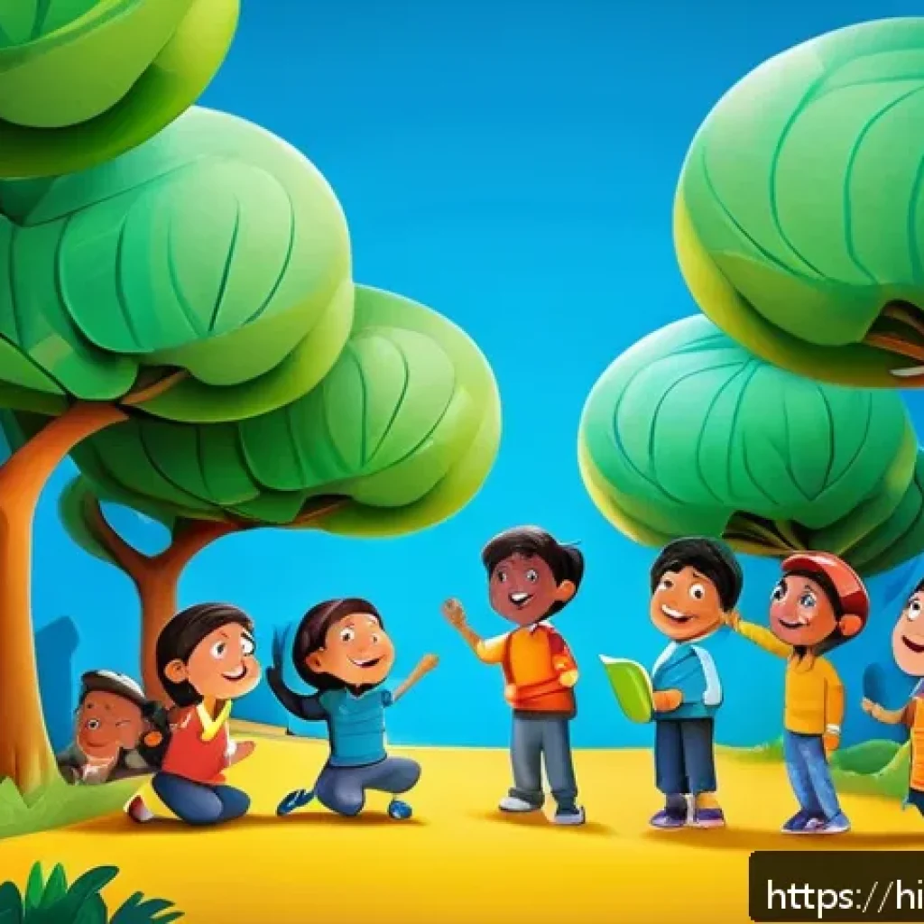 로보카폴리 책 시리즈 - A vibrant and colorful scene featuring lively cartoon characters from the Robokapoli book series eng...