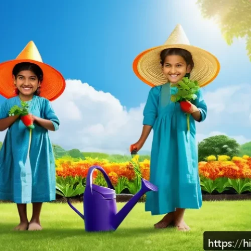 Home 30 로보카폴리와 환경 보호 메시지 - A vibrant outdoor scene showing Indian children in colorful traditional clothes and casual wear, hap...